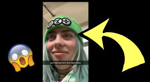 Billie Eilish accidentally enters the men's toilet