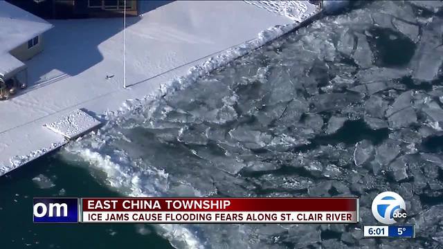 East China Township facing flood warning after ice blockage on St. Clair River