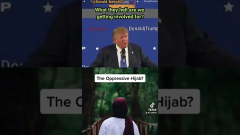 The oppressive hijab #Shorts #islam #trump