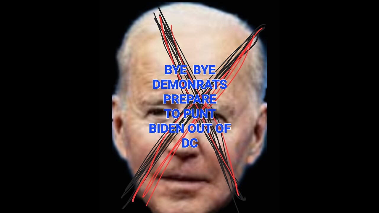 BYE BYE BIDEN LOOKING LIKE BIDEN BEING PUNTED