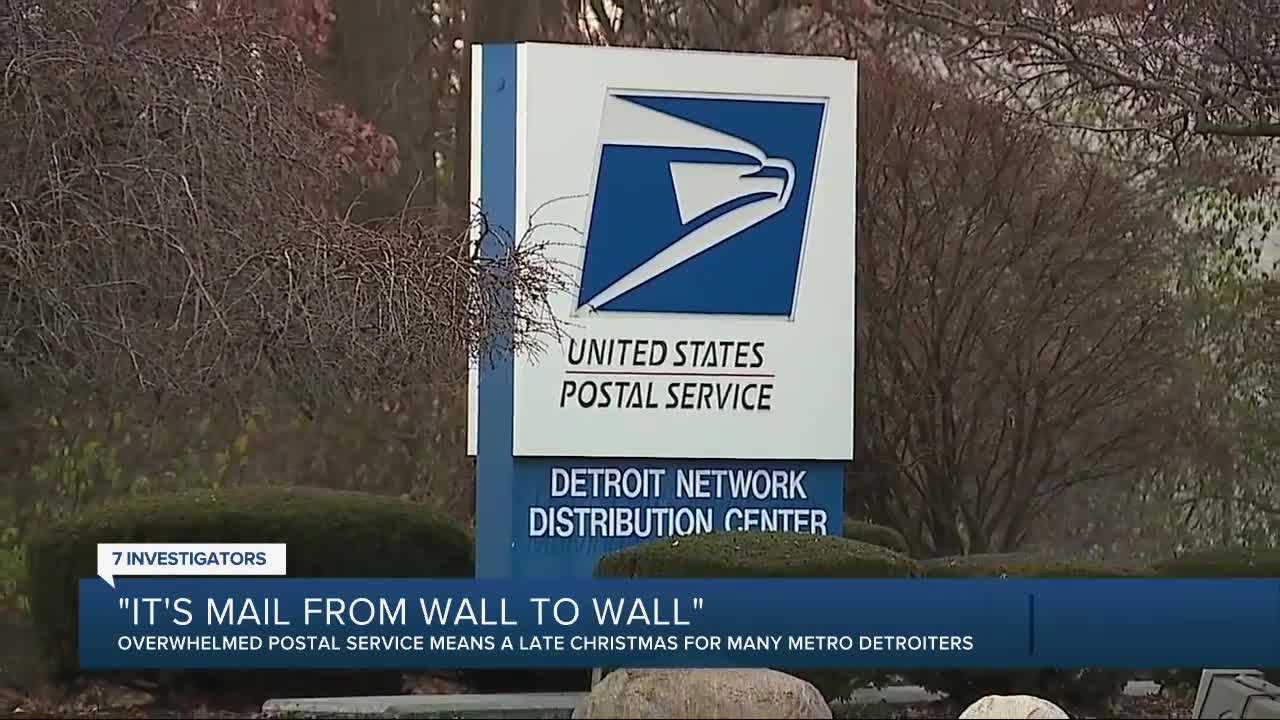 'It has mail from wall to wall.' Packages stuck in transit at Allen Park facility