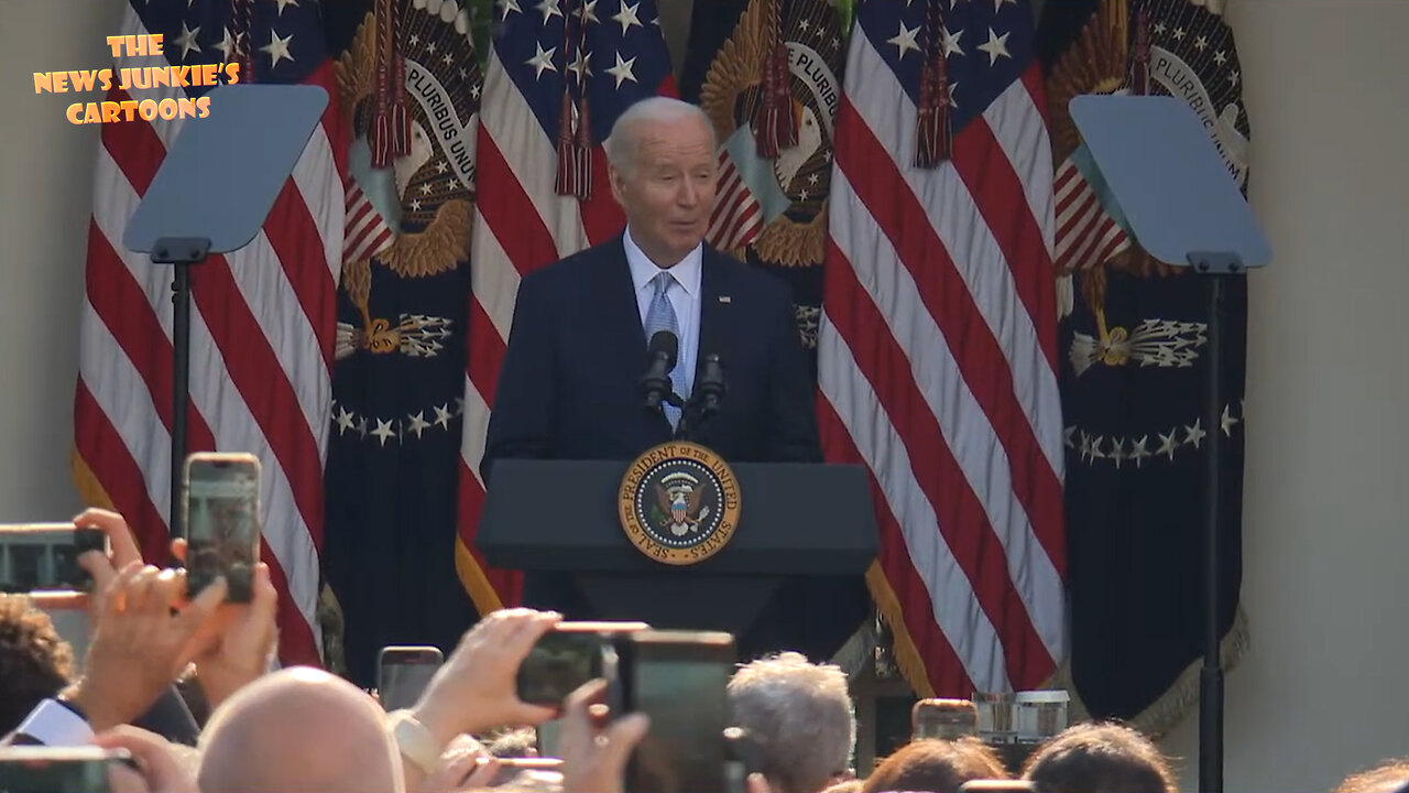 Biden Clown Show: "It's, um, almost, um, an honor to be introduced by the 1st ever Jewish spouse of American president.. Jewish community I've come from.. here is today.. he is, he's not here he's still being held by Hamas."