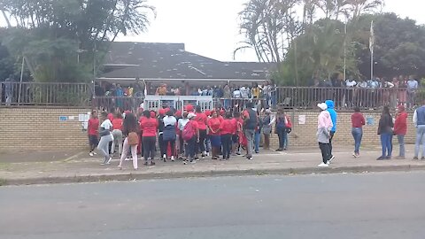 SOUTH AFRICA - Durban - EFF protest outside TVET college (Videos) (9Gn)