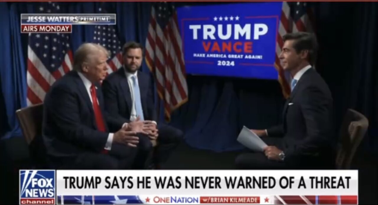 TRUMP❤️🇺🇸🥇🪽FIRST EXCLUSIVE INTERVIEW🤍🇺🇸🏅🪽🎬🎙️WITH JESSE WATTERS💙🇺🇸🏅🪽🏰⭐️