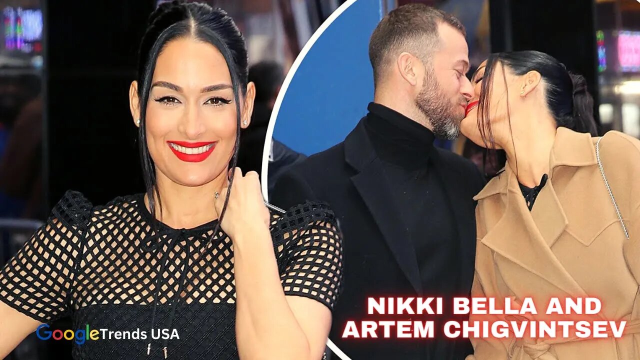 Nikki Bella and Artem Chigvintsev Kiss Outside The GMA Studios