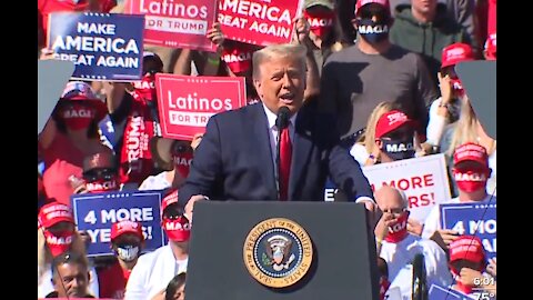 President Donald Trump holds rally in Bullhead City after visit to Las Vegas