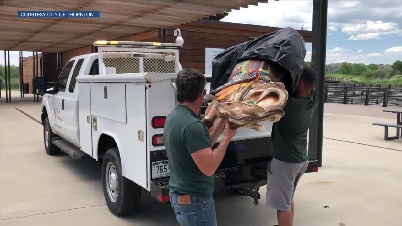 'Highly insensitive' carousel horse at a Thornton park removed