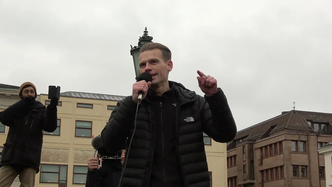 Max Winter på Frihetsmarschen i Göteborg