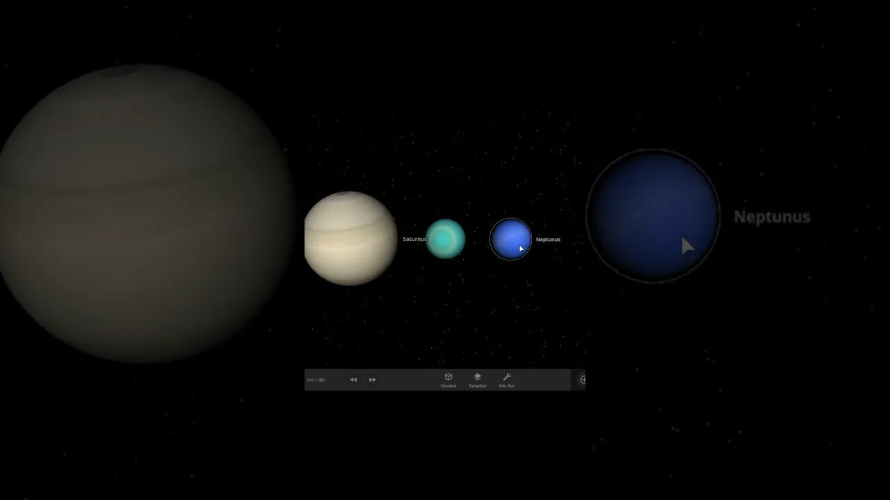 Perbandingan Planet di Tata Surya #Shorts