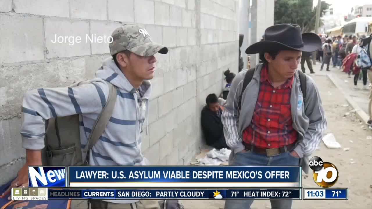 Lawyer: U.S. asylum viable despite Mexico's offer