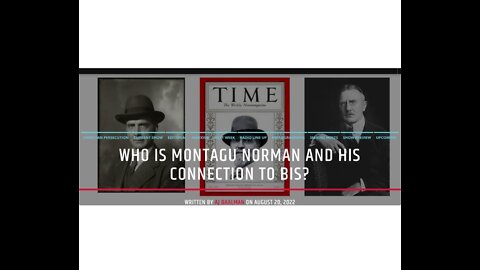 Who Is Montagu Norman and His Connection To BIS?