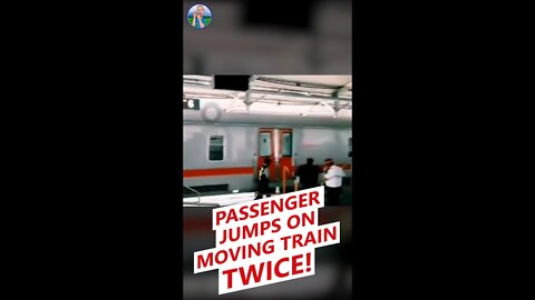 [SFW] Train passenger almost KILLS himself twice 🇮🇩