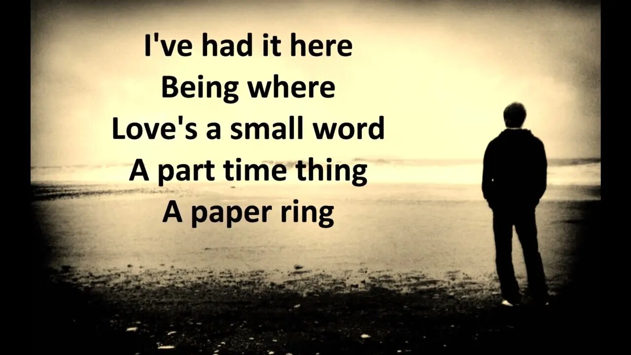 Solitary Man Johnny Cash Lyrics HD 1080p