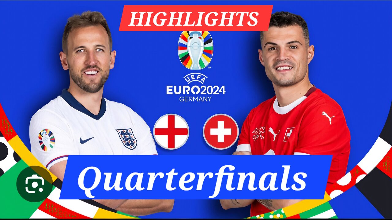 Highlights-Quarter Final England 🏴 Vs Switzerland 🇨🇭 EURO-24