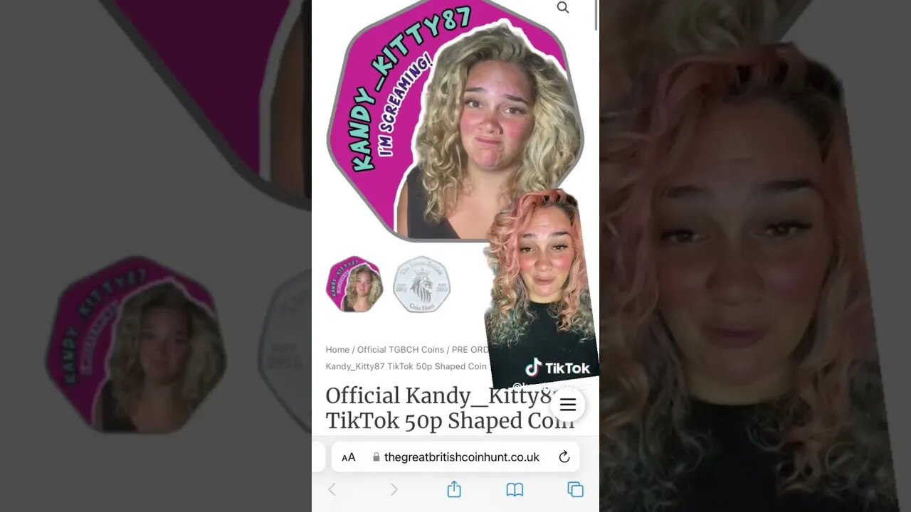 Tik Tok Kandy Kitty Showing Her TGBCH Coin #tgbch #coincollecting #rarecoin #coin #rarecoins