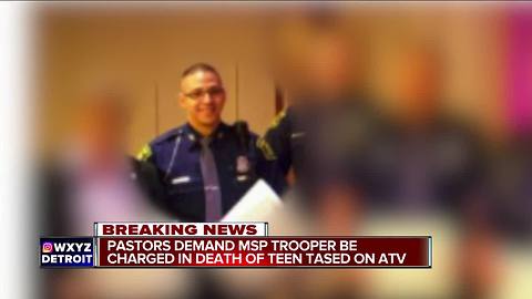 Detroit pastors demand charges against MSP trooper in death of teen on ATV