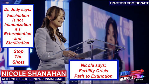Nicole Shanahan @AmericaFest: Fertility Crisis Path to Extinction