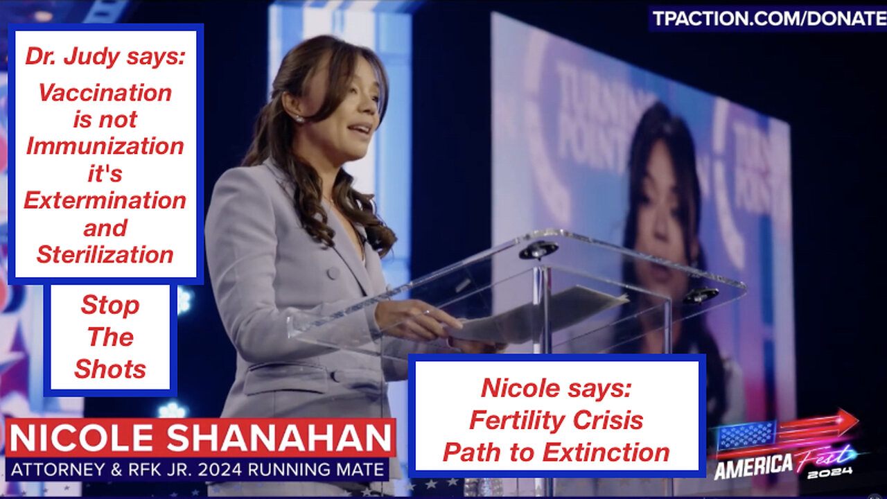 Nicole Shanahan @AmericaFest: Fertility Crisis Path to Extinction