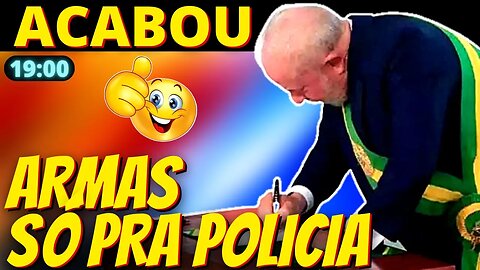 19h Lula desmonta a política armamentista de Bolsonaro