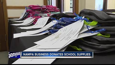 Canyon County business man donates school supplies