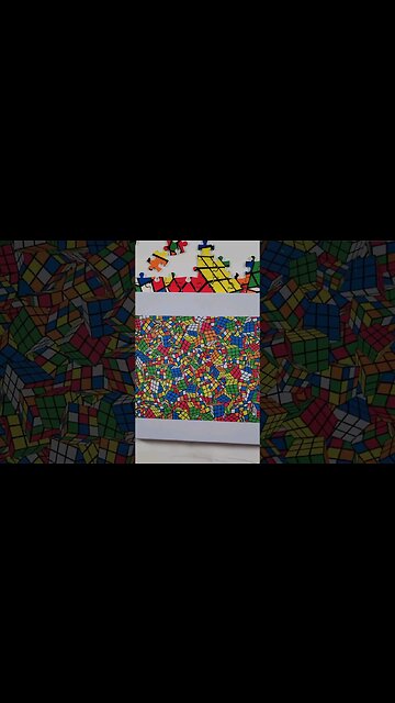 That's a lot of rubiks cubes #puzzle #shorts #rubikscube #jigsawpuzzles