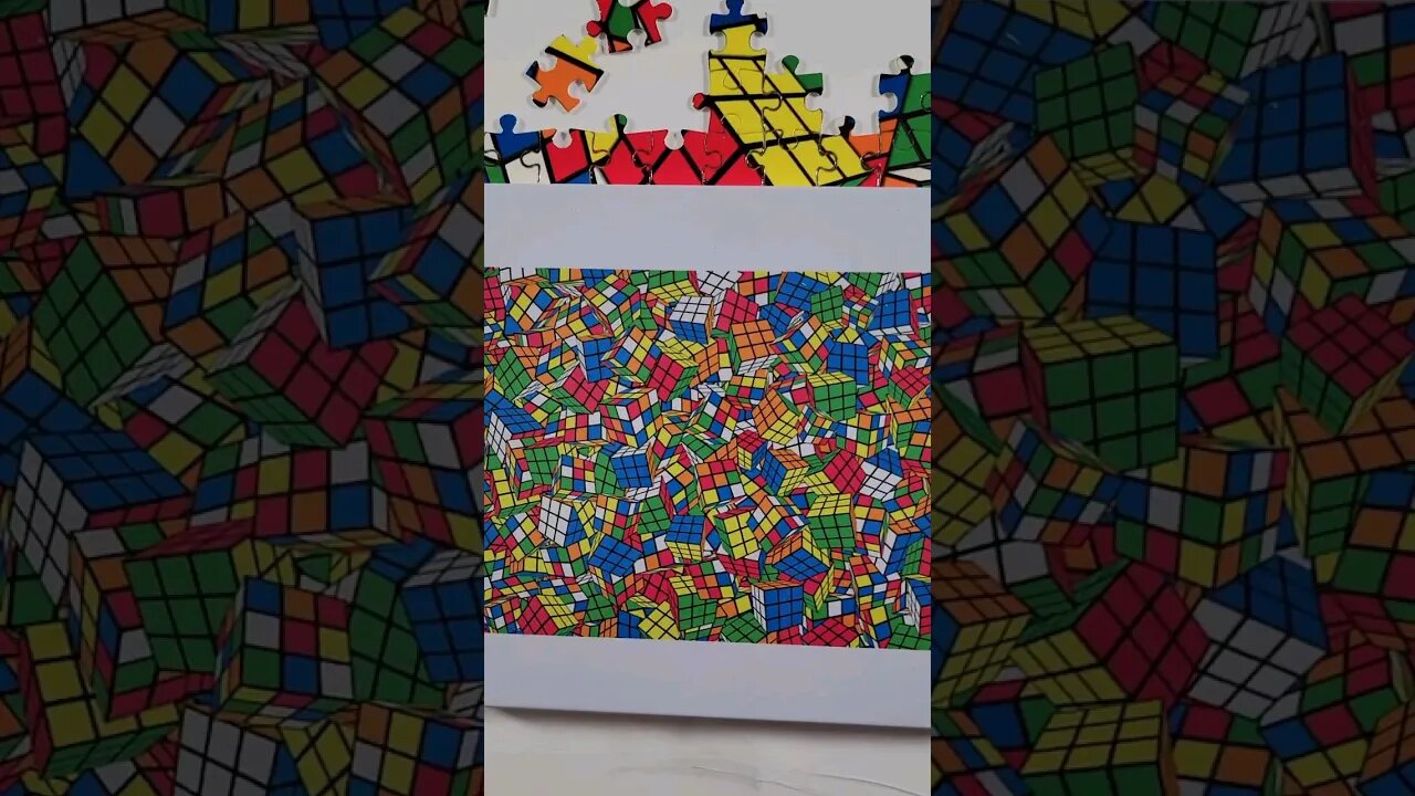 That's a lot of rubiks cubes #puzzle #shorts #rubikscube #jigsawpuzzles