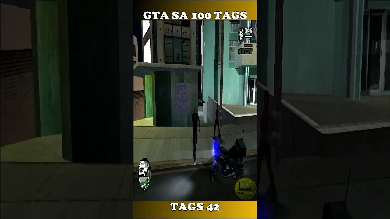 GTA SAN ANDREAS 100 TAGS TAG 42 #shorts #semedissaum #gta