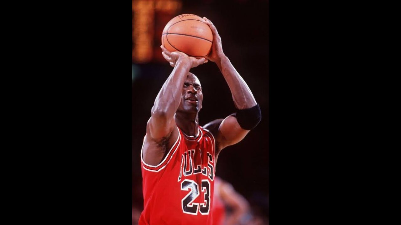 Michael Jordan- Closed eye Free throw