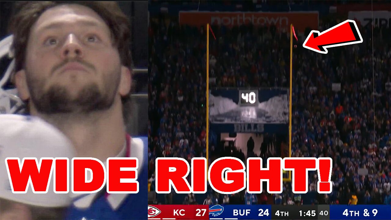 Bills LOSE to Chiefs on DISASTROUS WIDE RIGHT Field Goal MISS! This is INSANE!