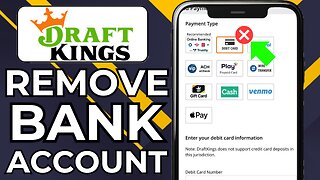 HOW TO REMOVE BANK ACCOUNT FROM DRAFTKINGS