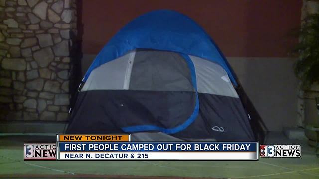 Locals camping outside for Black Friday, and for a good cause