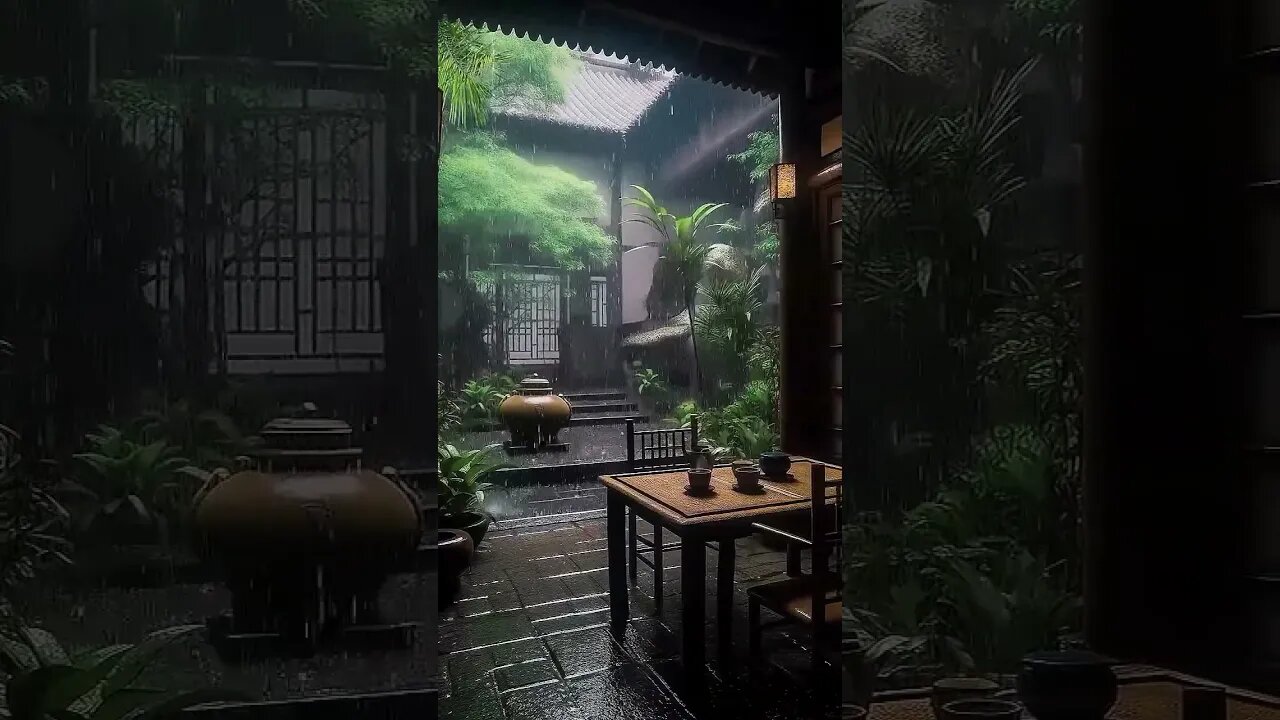 雨声助眠冥想：安眠缓解压力，提高工作效率，深度睡眠治愈失眠困扰，带来身心放松与冥想体验#BGM#shorts #shortsvideo #sleepmusic #sleep #rain