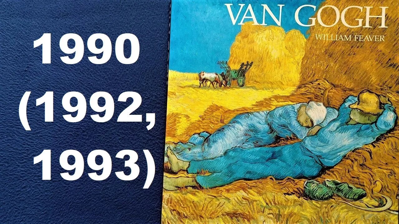 BOOK COVER REVIEW: VAN GOGH, William Feaver, 1990, revised 1992, reprinted 1993, STUDIO PRESS