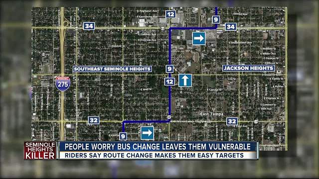 HART changing bus route in wake of Seminole Heights killings