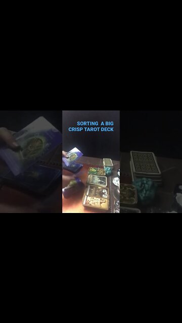 ASMR FAST SORTING OF A CRISP LARGE TAROT DECK