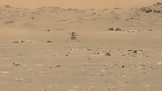 High-Res Video Showing Helicopter Completing First Flight On Mars