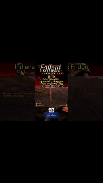 Fallout New Vegas Wild Wasteland Easter Eggs #1 : Indiana Jones in the Fridge #adriantepes #fallout