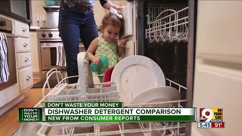 Dishwasher detergent comparison