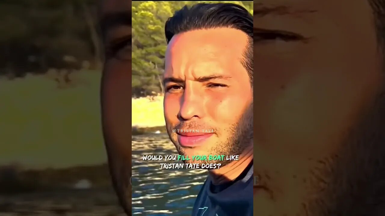 Would You Fill Your Boat Like Tristan Tate Does? #Shorts