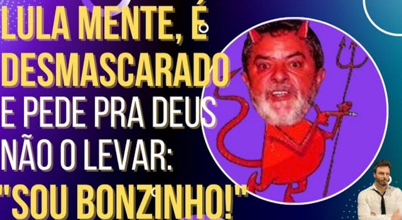 In Brazil, the liar Lula is caught lying, embarrasses himself and asks God not to take him: "I'm good!"