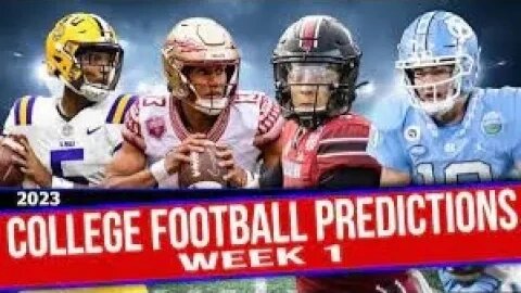 College Football Saturday Week 1 Preview and Game Predictions