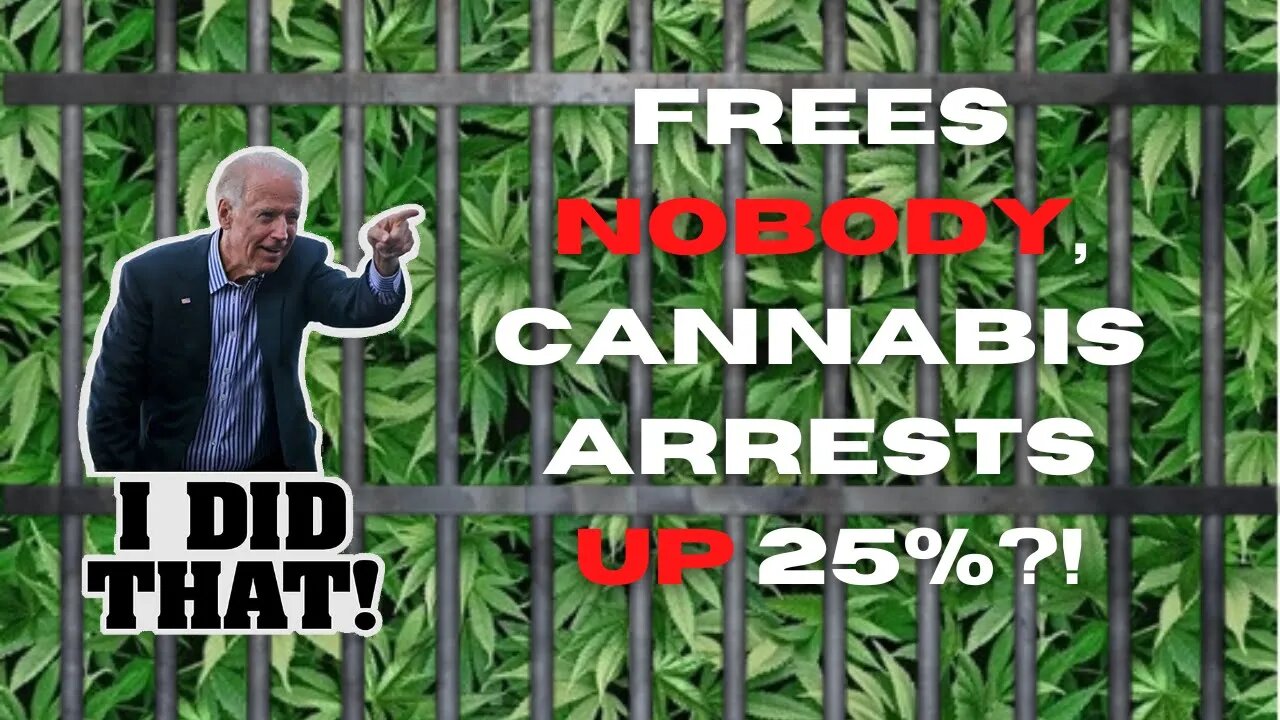 NOBODY Released Under Biden's Cannabis Pardon, Arrests Actually UP 25%