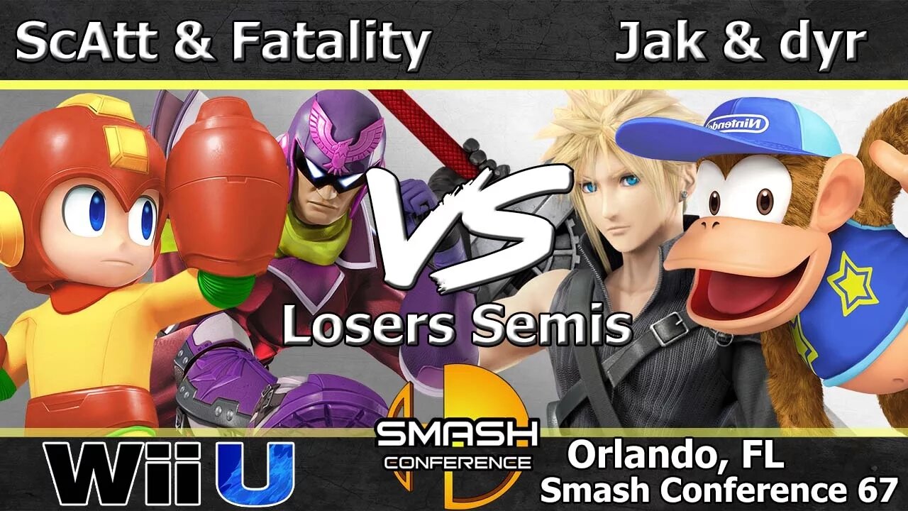 MVG|ScAtt & Fatality vs. JaK & MVG|dyr - Wii U Doubles Losers Semis - SC:67