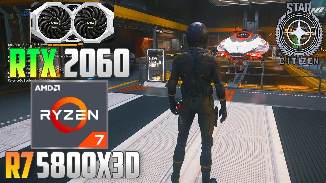 Star Citizen : RTX 2060 + R7 5800X3D | 1440p - 1080p | High & Low