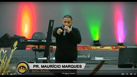 Culto de ação de graças pela passagem do semestre - Ministrando a palavra Pr. Maurício Marques