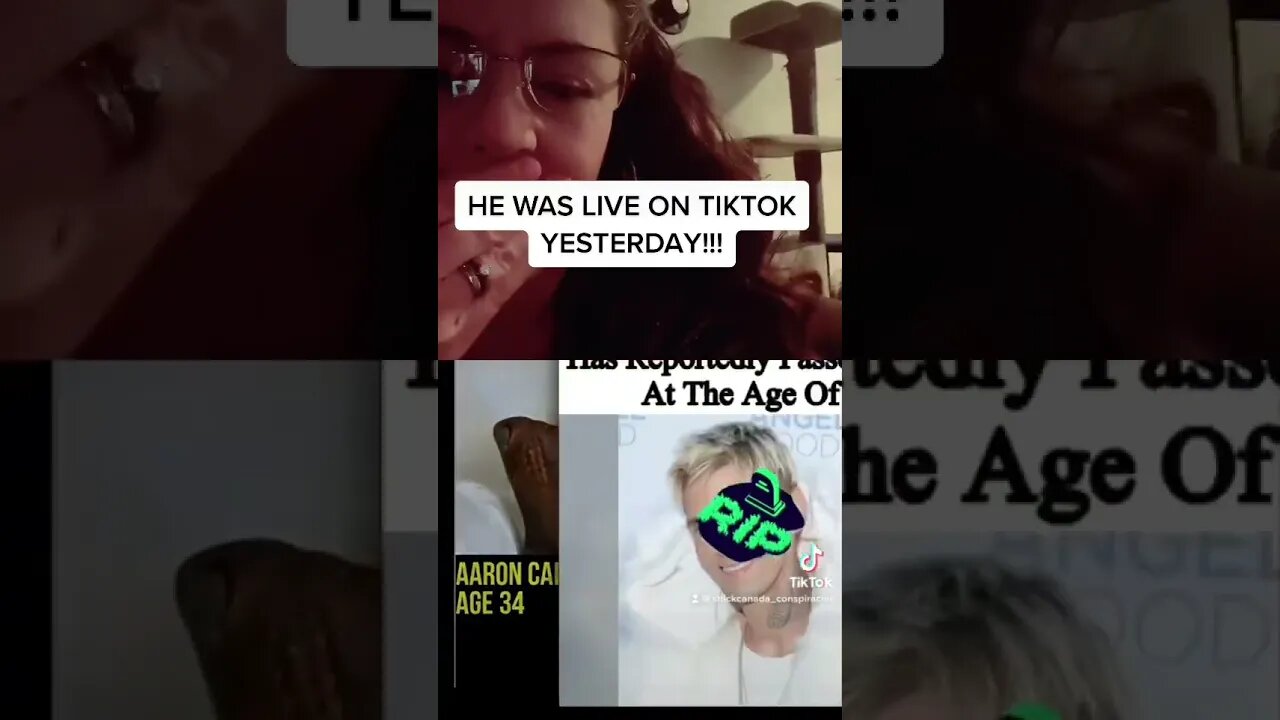 #AaronCarter DEAD at34 “he was live on tiktok yesterday …