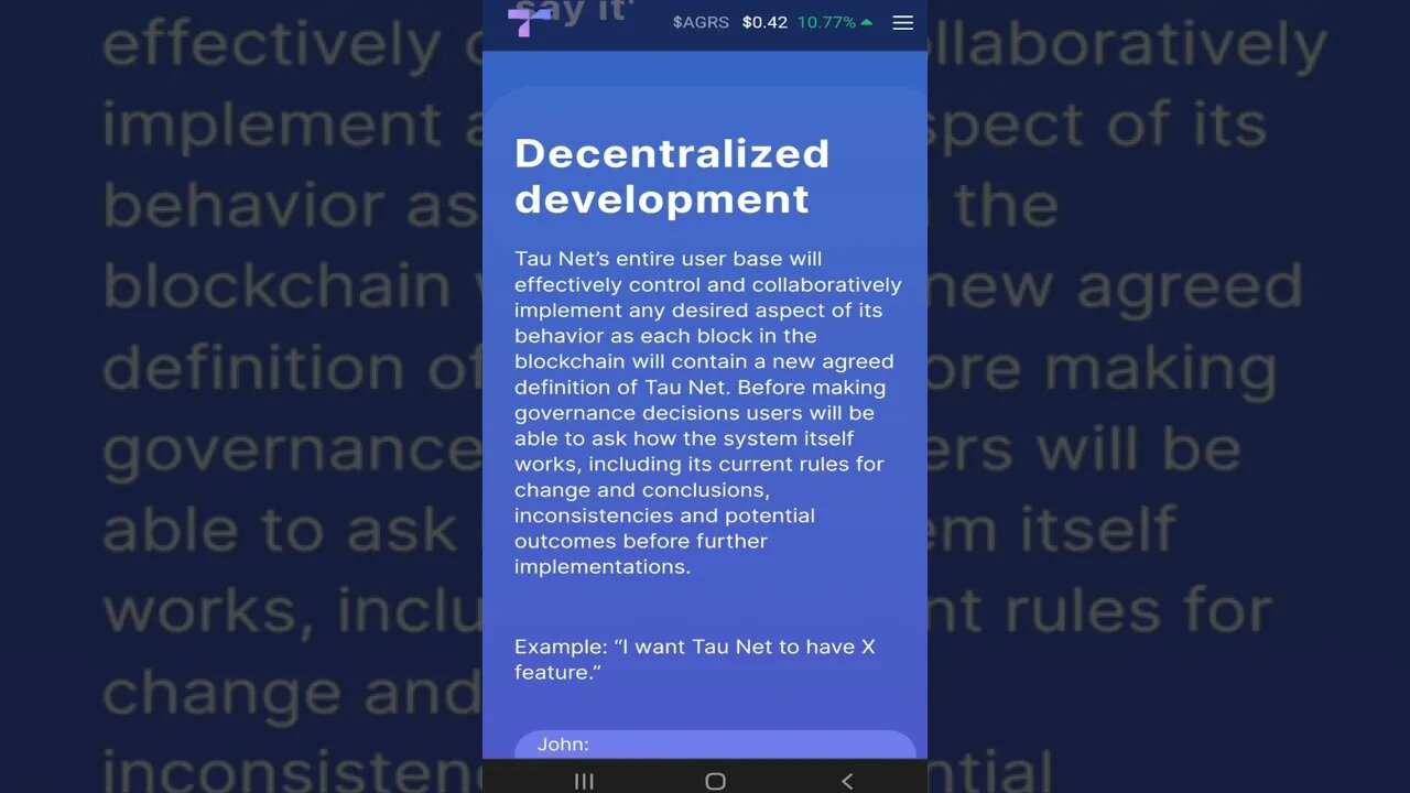 29 TauNet Decentralized development 💎#shorts #tauchain #taunet #decentralizeddevelopment