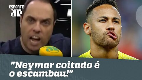 Repórter se EXALTA AO VIVO: "Neymar coitado é o escambau!"