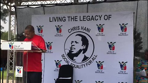 SOUTH AFRICA - Johannesburg - Chris Hani Commemoration (Video) (Uht)