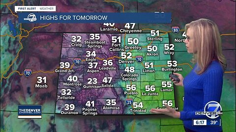 Slightly cooler for Thursday in Denver